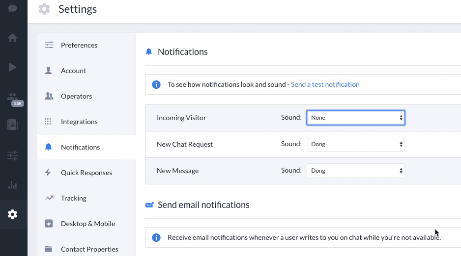 incoming visitor notification