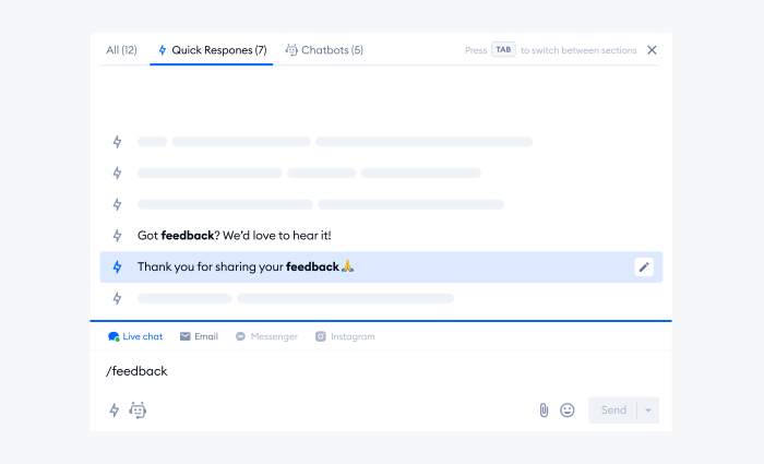 canned responses example canned responses example