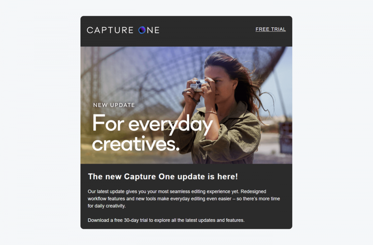 Capture One newsletter