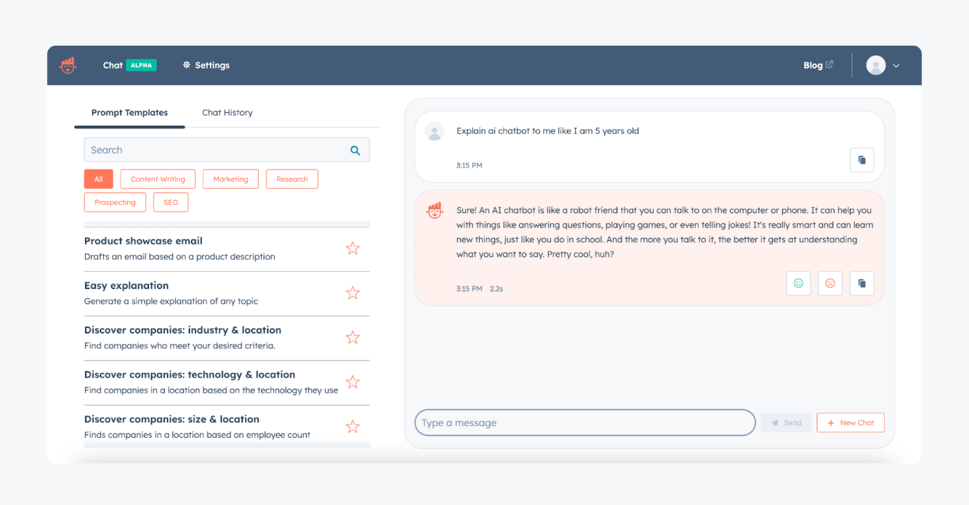 chatSpot ai chatbot example chatSpot ai chatbot example