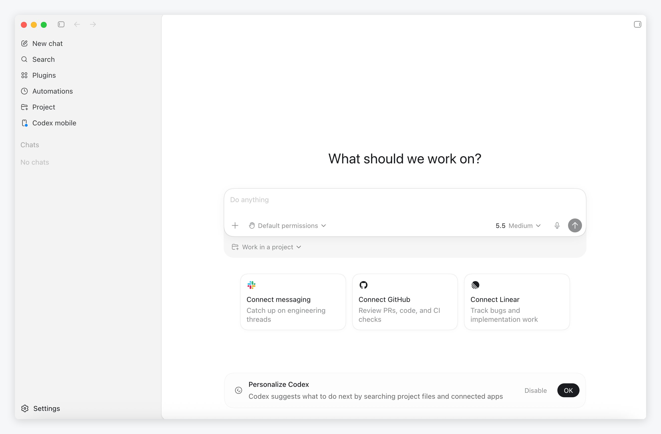 Codex AI chatbot