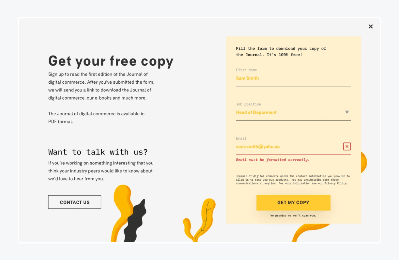 Promoting content campaigns example Promoting content campaigns example