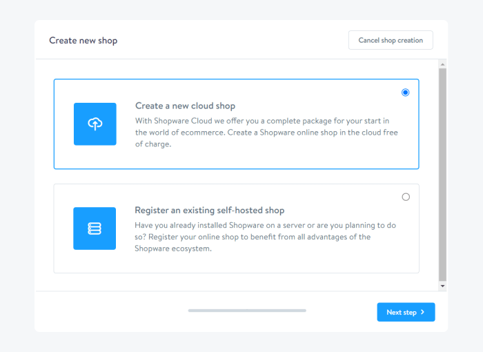 Shopware hosting options