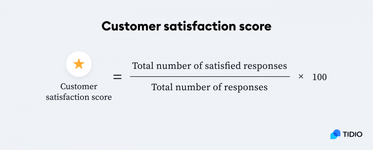 Customer satisfaction score formula