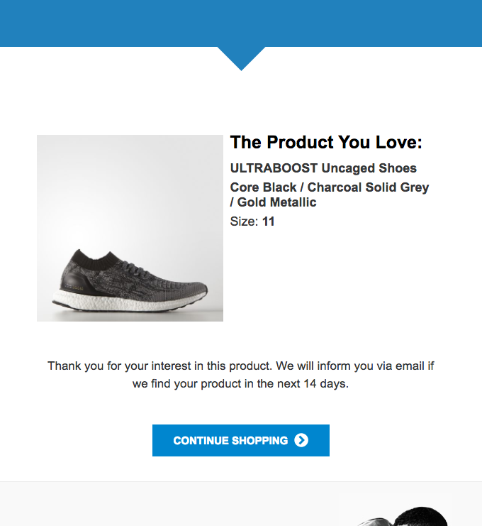 CTA button in email