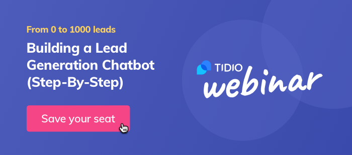 Chatbot webinar invitation