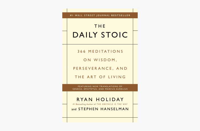 The Daily Stoic Ryan Holiday and Stephen Hanselman book cover