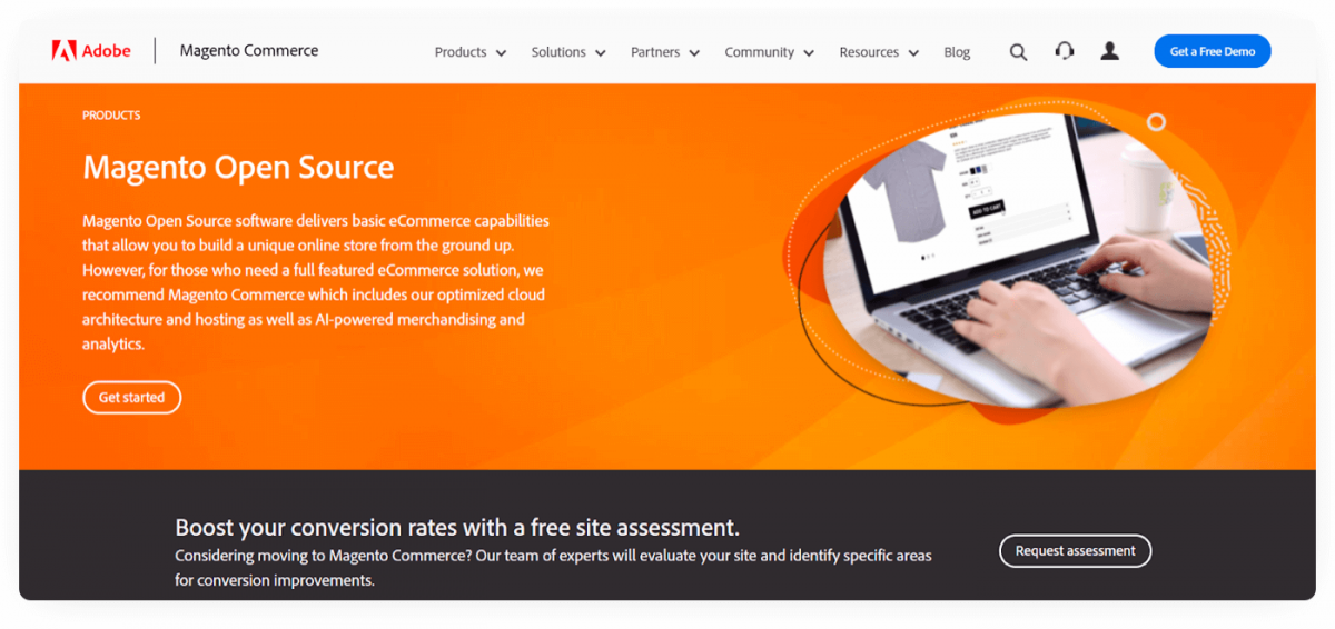 Magento homepage