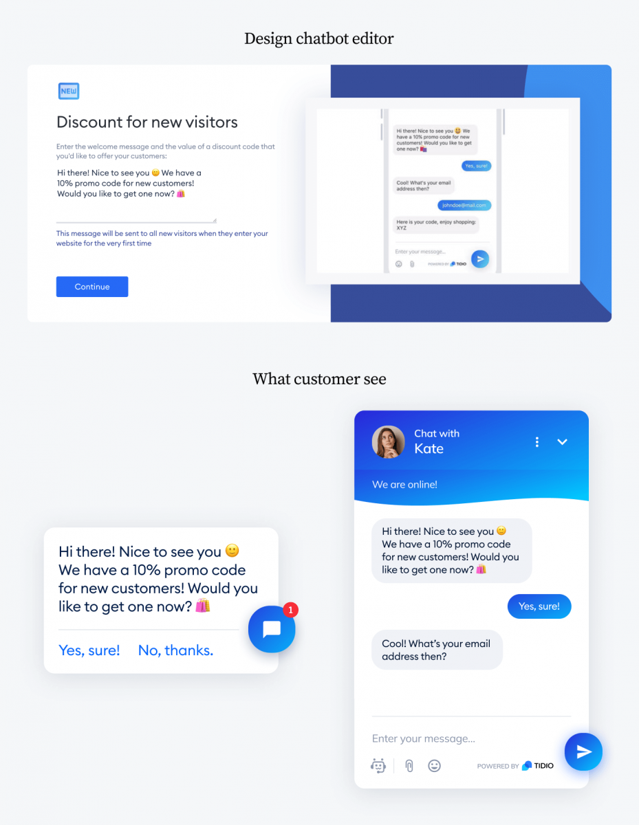 Discount chatbot template