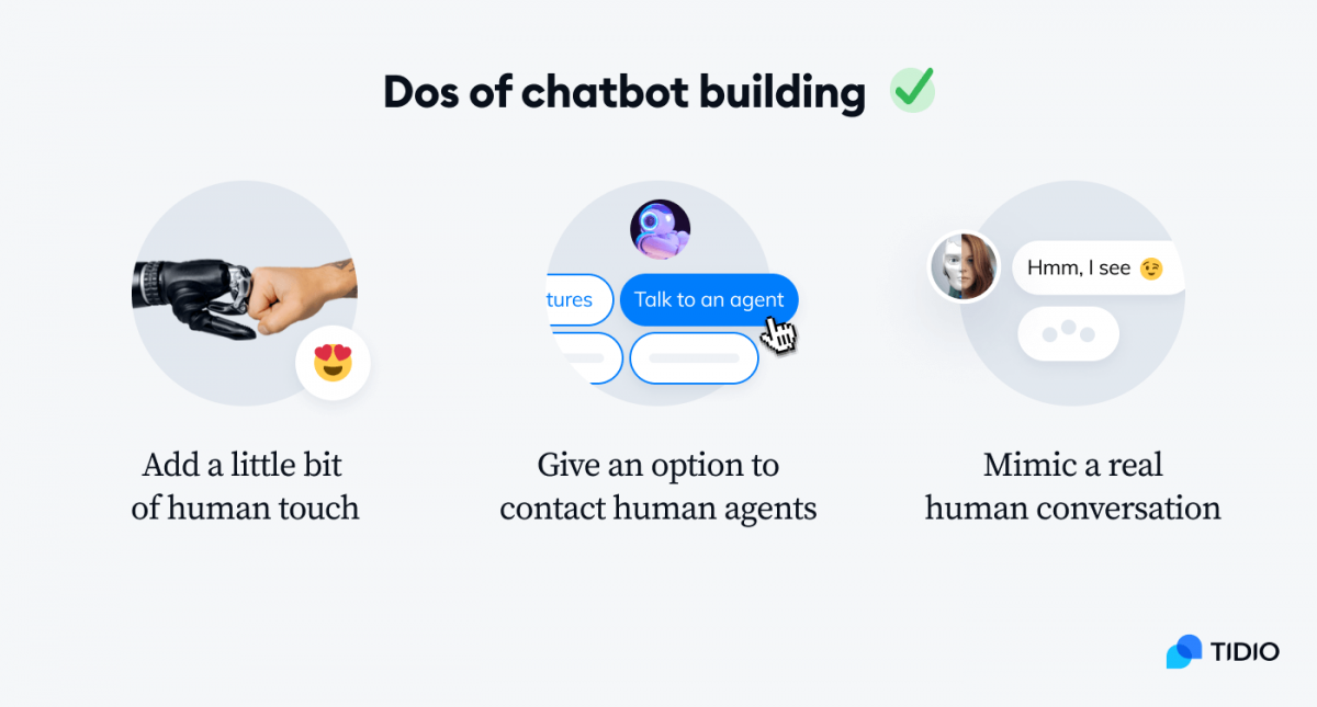 Dos of chatbot building