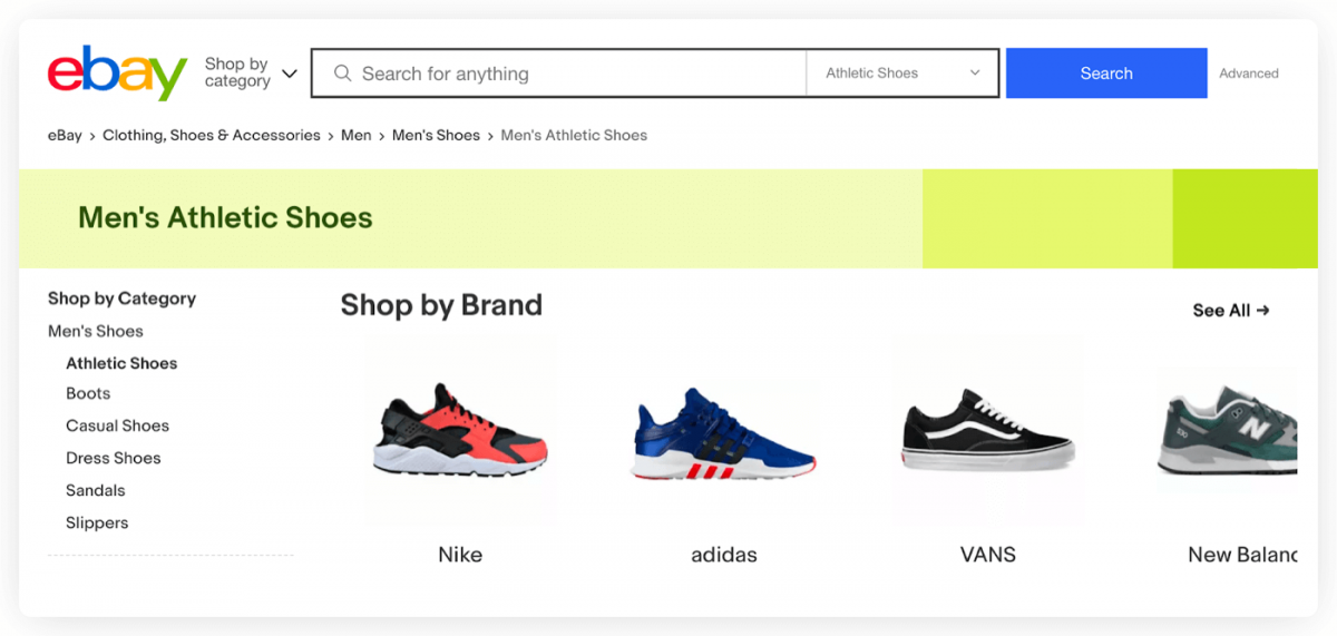 Търсене на продукти в eBay