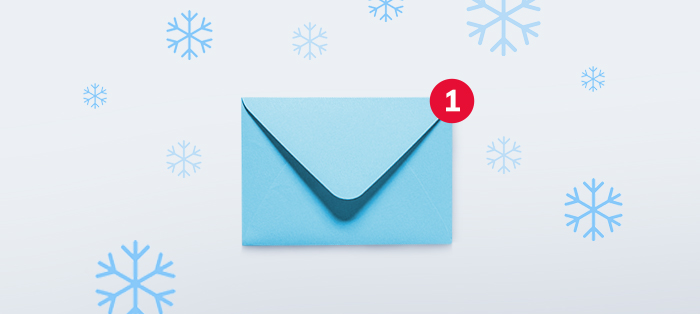 envelope with notification