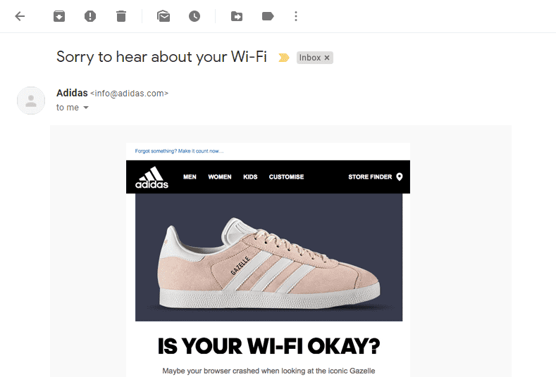 email subject line example