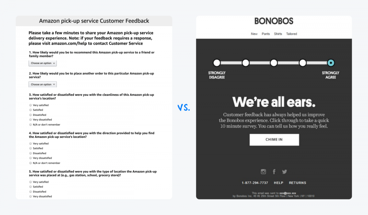 Bonobos' feedback request