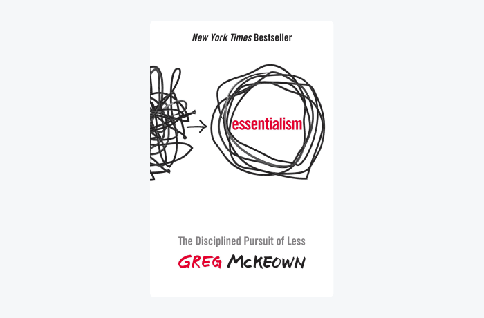Essentialism by George McKeown