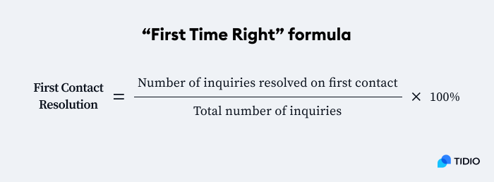 first time right formula