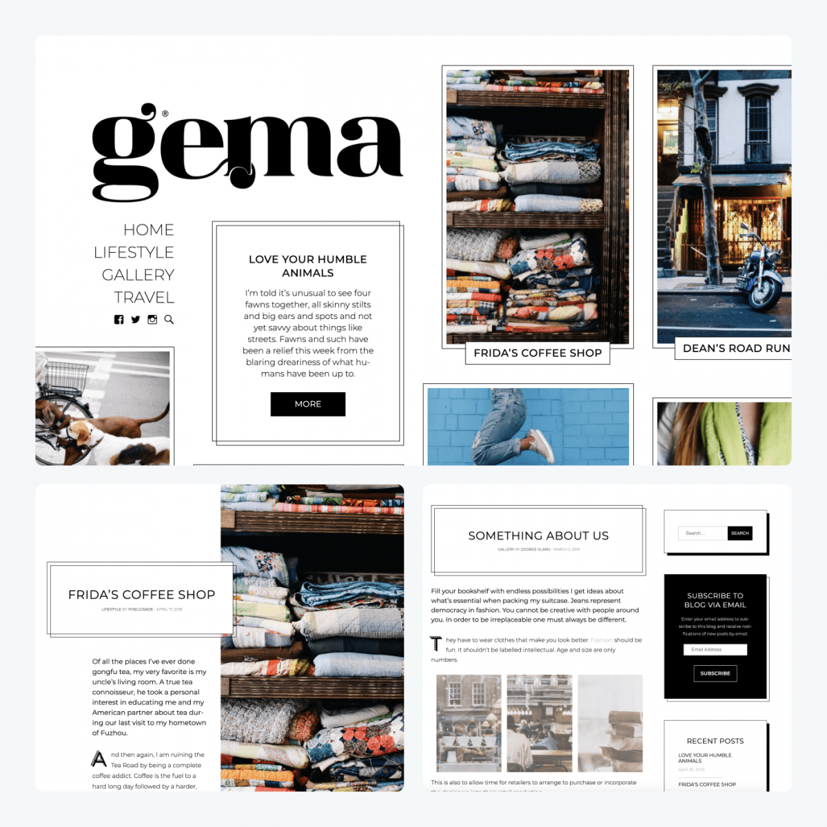 Gema Lite theme demo