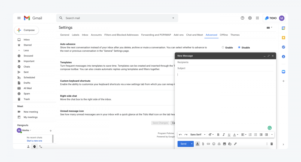 How to compose an email in Gmail