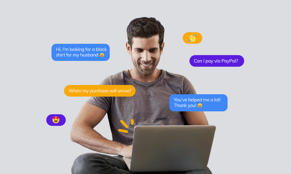 Multiple conversation with customers