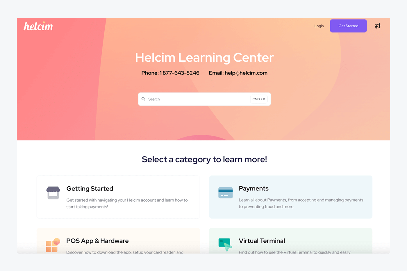 Helcim uses knowledge base software to grow usage