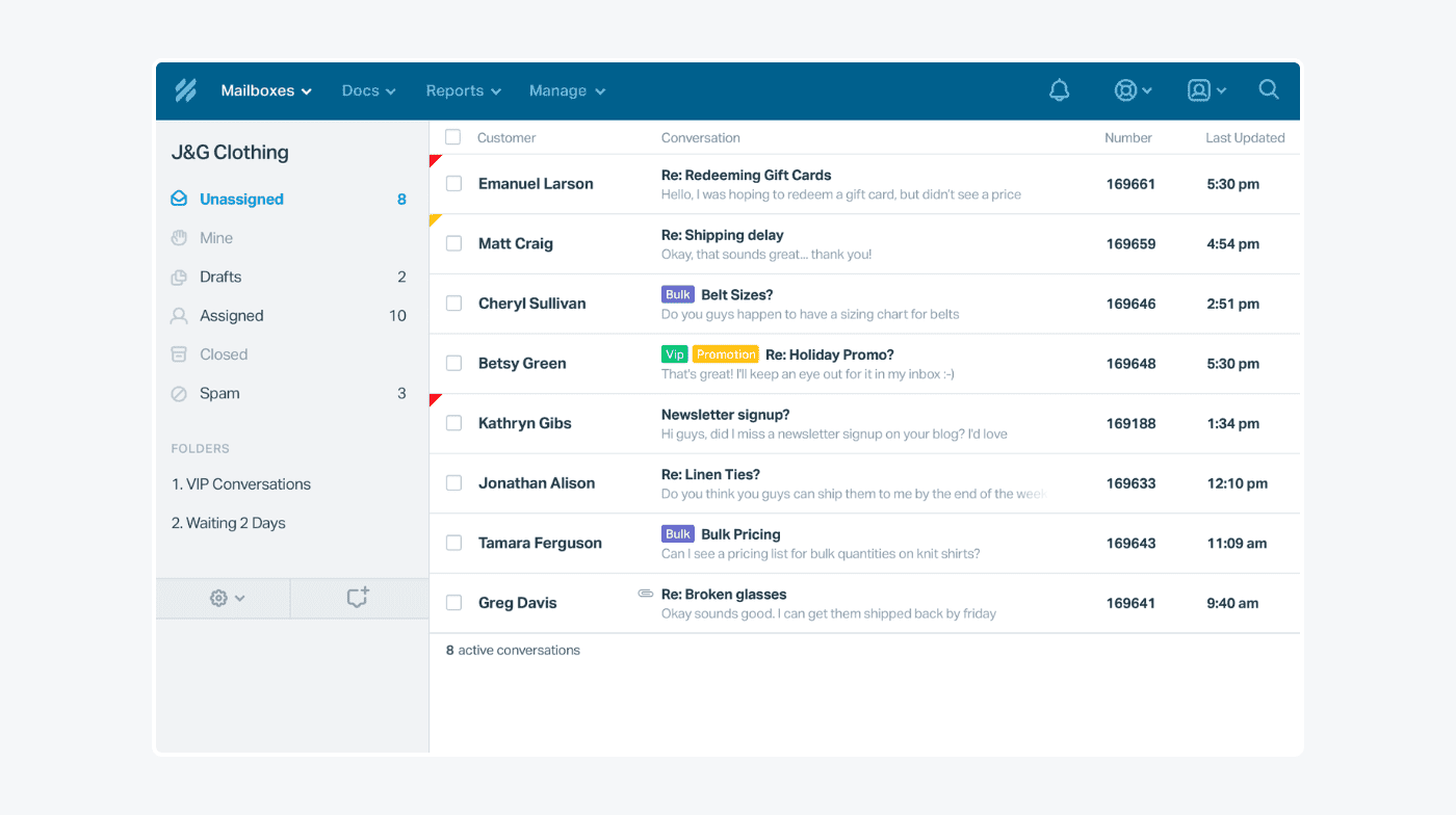 Help Scout AI customer service company dashboard