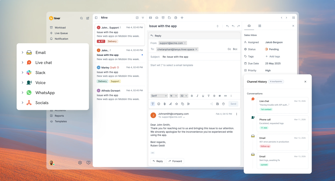 kustomer enterprise help desk solution hiver help desk