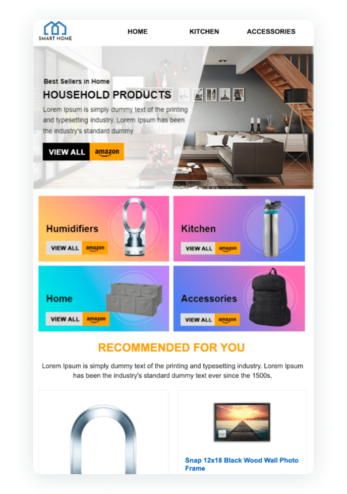 Email newsletter example - Home Comfort
