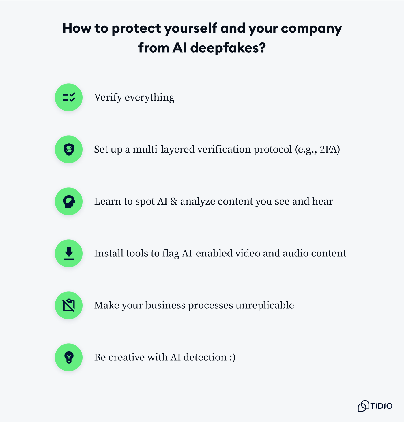 Tips how to protect yourself and your business from AI scams