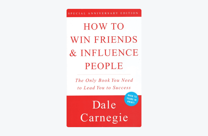 How to Win Friends and Influence People by Dale Carnegie book cover