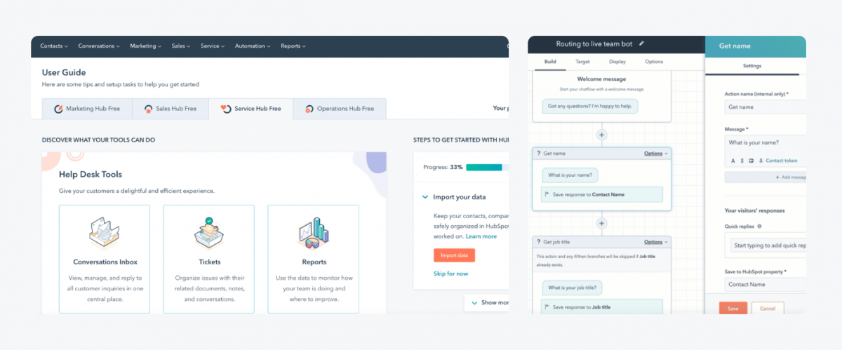 Hubspot dashboard