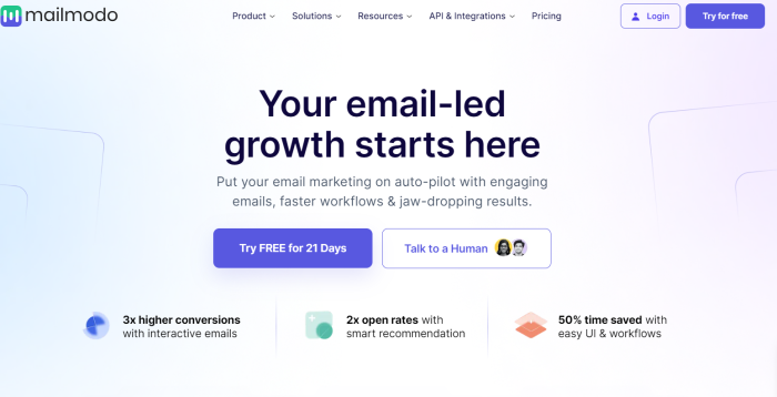 mailmodo email marketing software