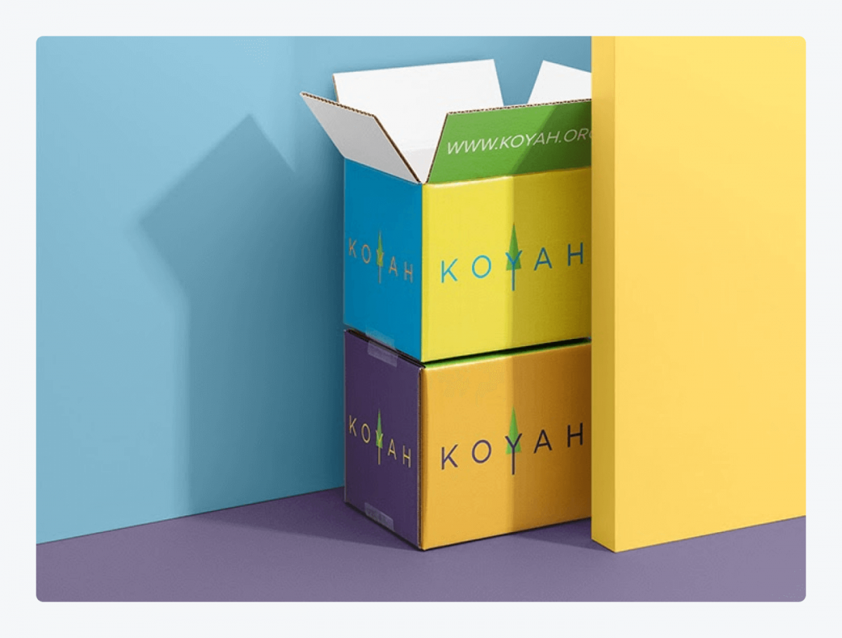 A simple box design created for Koyah by Packlane