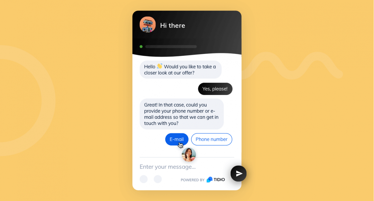 Chatbot conversation