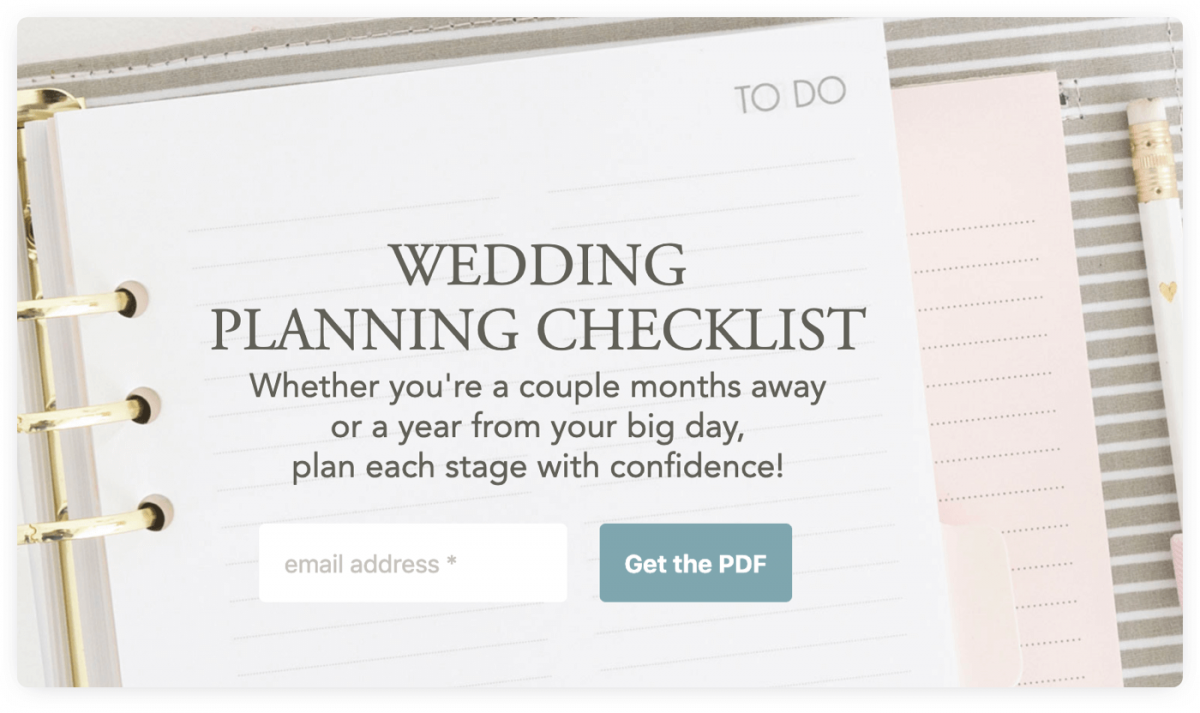 A checklist lead magnet example