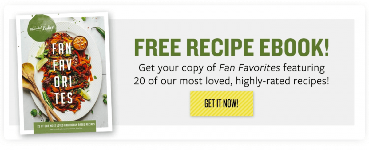 An ebook lead magnet with recipes