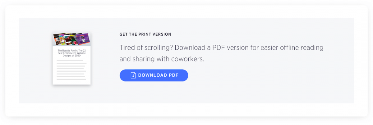 A printable version of a blog article as a lead magnet on the BigCommerce blog