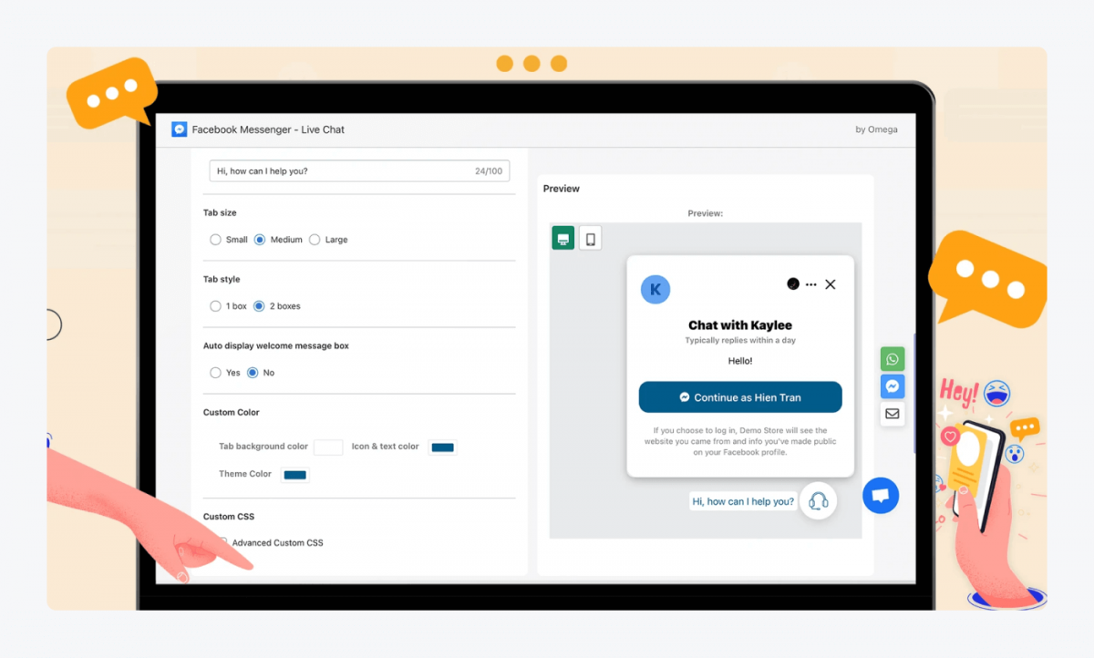 Live Chat by Omega chat preview