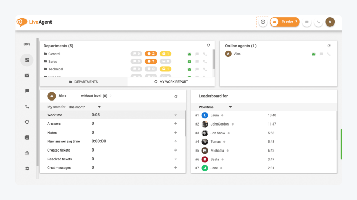 liveagent settings liveagent settings