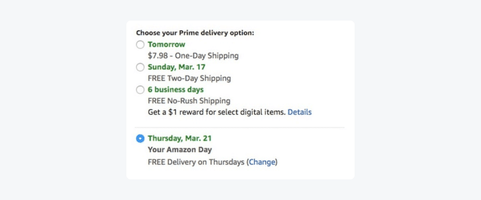 Amazon settings long delivery times with Amazon