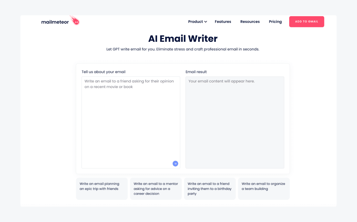 Mailmeteor tool for responding to emails