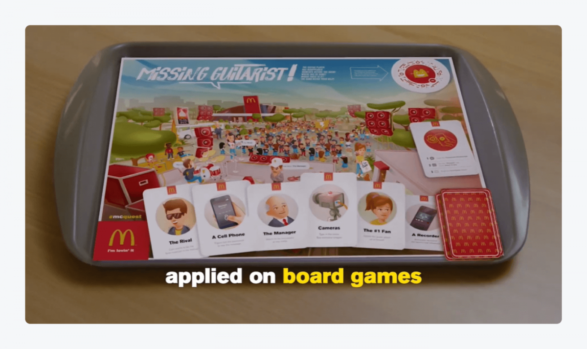 Board game that was part of the McDonald's campaign