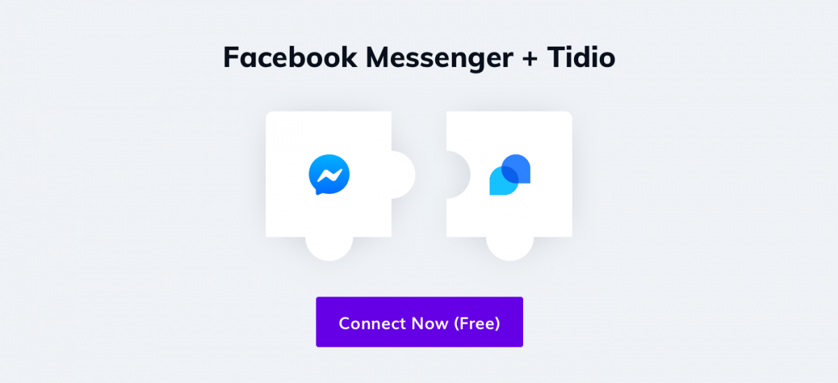 Tidio can be integrated with Messenger