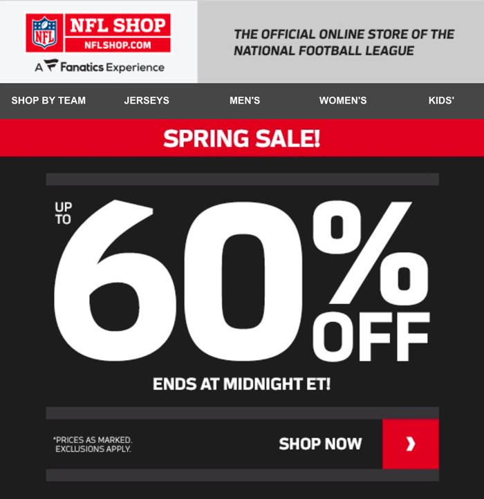 Sale notification email second