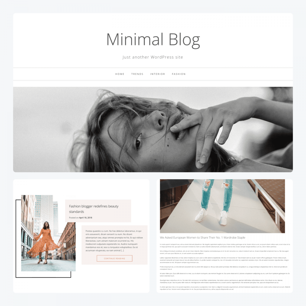 Minimal Blog theme blog
