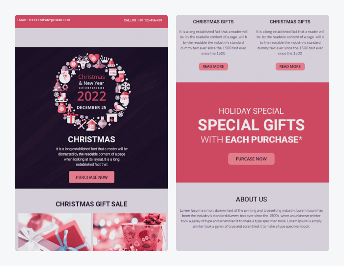 modern Christmas newsletter example modern Christmas newsletter example