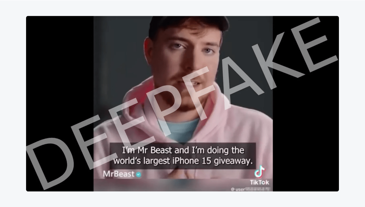 Mr Beast deepfake