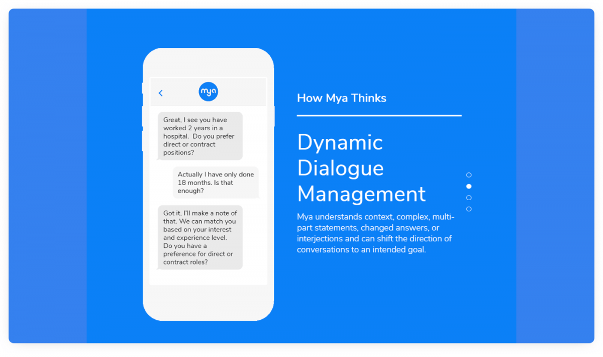 ejemplo de chatbot mya Un ejemplo de conversación de chatbot con Mya