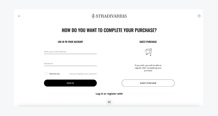 Necessary account creation with Stradivarius 