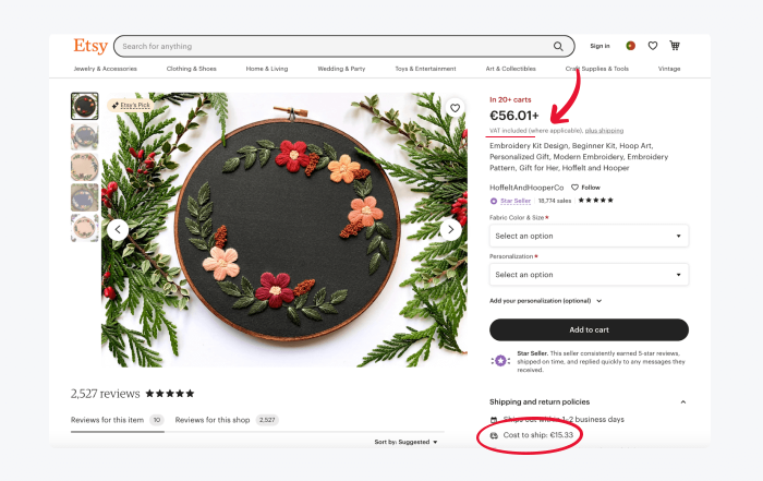 etsy settings No total cost up-front with etsy