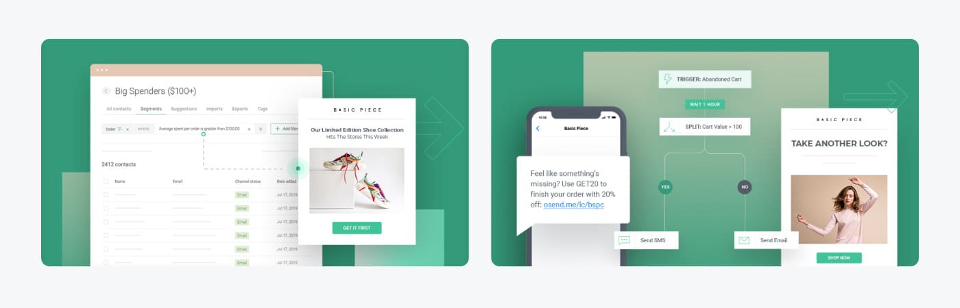 Omnisend mockups